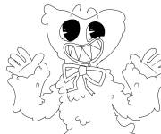 Coloriage Huggy Wuggy heureux
