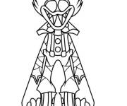 Coloriage Huggy Wuggy Moins