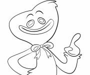Coloriage Huggy Wuggy remuant son doigt