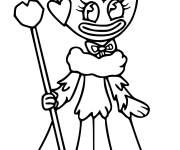 Coloriage Huggy Wuggy roi de l'amour