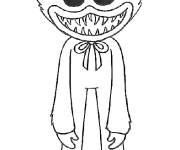 Coloriage Huggy Wuggy simple pour ps