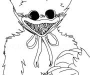 Coloriage Huggy Wuggy stylis&eacute;