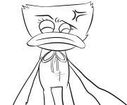 Coloriage Huggy Wuggy triste