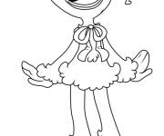 Coloriage Kissy Missy amoureuse de Huggy Wuggy