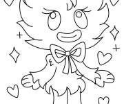 Coloriage La mignonne Kissy Missy avec des coeurs