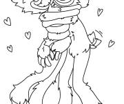 Coloriage Le c&acirc;lin de Huggy Wuggy et Kissy Missy