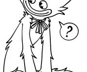 Coloriage Le curieux Huggy Wuggy