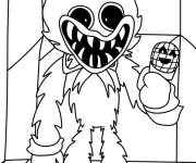 Coloriage Le fou Huggy Wuggy