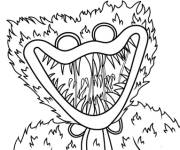 Coloriage Le monstre bleu Huggy Wuggy