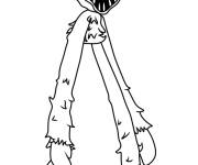 Coloriage le tout long Huggy Wuggy