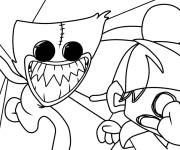 Coloriage Les aventures de Huggy Wuggy