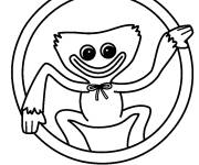 Coloriage Petit Huggy Wuggy prends une photo