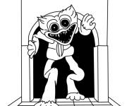 Coloriage Sc&egrave;ne de Huggy Wuggy dans le jeu
