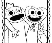 Coloriage Tableau de Huggy Wuggy