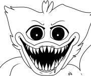 Coloriage T&ecirc;te de Huggy Wuggy