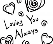 Coloriage Amour pour toujours