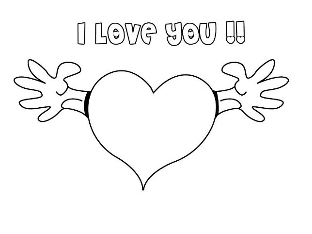 Coloriage Coeur D Amour Personnalise Dessin Gratuit A Imprimer