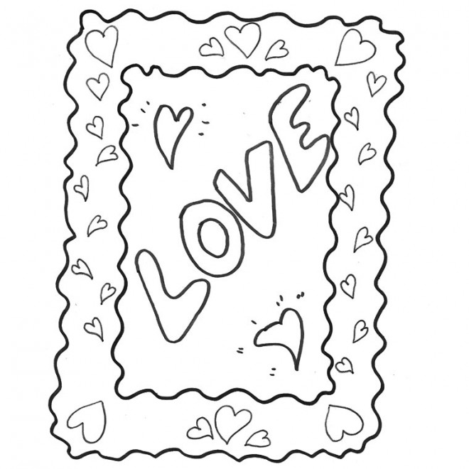 Coloriage I Love You gratuit à imprimer liste 20 à 40