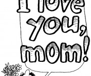 Coloriage I Love You avec des feutres