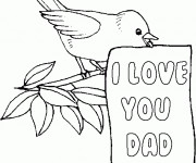 Coloriage I Love You Dad