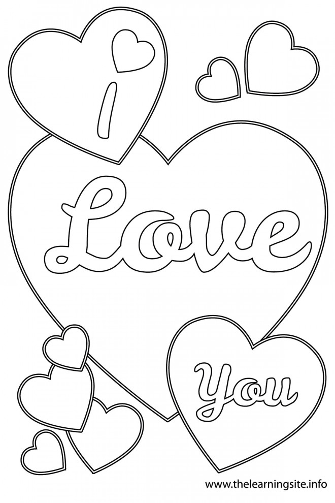 Coloriage I Love You En Ligne Dessin Gratuit A Imprimer