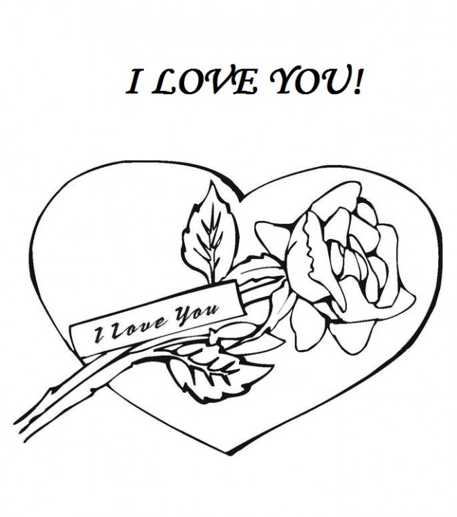 Coloriage I Love You Et Fleur Pour Amoureux Dessin Gratuit A Imprimer Coloriage I Love You Et Fleur Pour Amoureux Dessin Gratuit A Imprimer