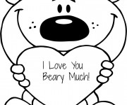 Coloriage I Love You humoristique