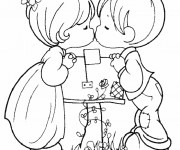 Coloriage I Love You pour Les Petits