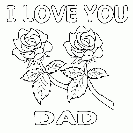 Coloriage Lettre D Amour Pour Papa Dessin Gratuit A Imprimer