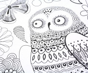 Coloriage et dessins gratuit Anti-Stress Animaux et Nature à imprimer