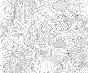 Coloriage et dessins gratuit Inspiration Zen couleur à imprimer