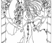 Coloriage et dessins gratuit Inspiration Zen L'existence à imprimer