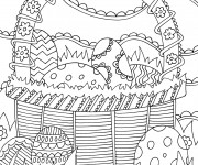 Coloriage et dessins gratuit Inspiration Zen Oeufs magiques à imprimer