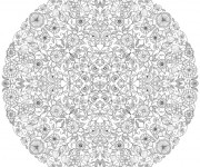 Coloriage et dessins gratuit Mandala Inspiration Zen à imprimer