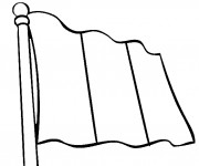 Coloriage Italie Drapeau à compléter