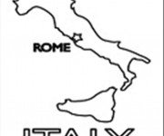Coloriage Italie Rome