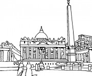 Coloriage Italie Vatican adulte