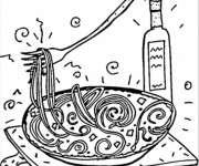 Coloriage La Cuisine italienne