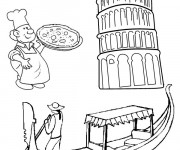 Coloriage Les spécificités de L'Italie