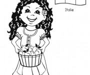 Coloriage et dessins gratuit Sophia Femme Italienne à imprimer