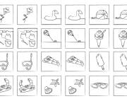 Coloriage et dessins gratuit Jeu de m&eacute;moire &agrave; imprimer à imprimer