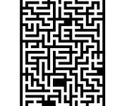 Coloriage et dessins gratuit Jeux &agrave; imprimer labyrinthe noel maternelle à imprimer