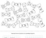 Coloriage Jeux &agrave; imprimer n&oelig;ud maths