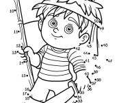 Coloriage Jeux &agrave; imprimer points &agrave; relier pour compl&eacute;ter le dessin