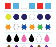 Coloriage Jeux de formes &agrave; colorier