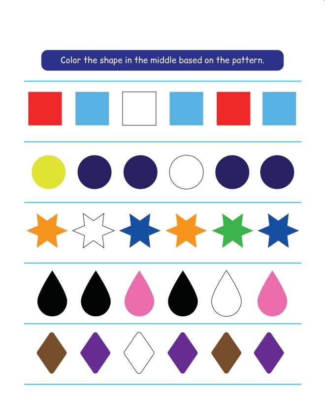 Coloriage Jeux de formes à colorier dessin gratuit à imprimer