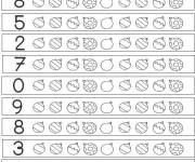 Coloriage Jeux de num&eacute;ration activit&eacute; &agrave; imprimer