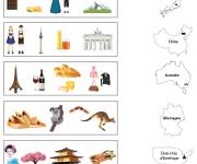 Coloriage Jeux images des pays &agrave; trouver