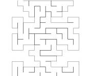 Coloriage Jeux labyrinthe papillon &agrave; imprimer