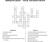Coloriage Jeux mots crois&eacute;s